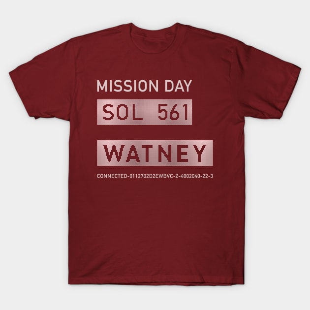 The Martian – Watney Emblem T-Shirt by GraphicGibbon